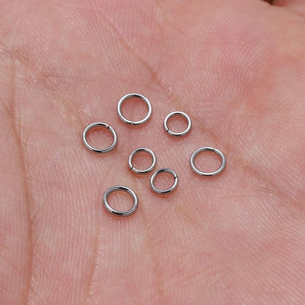 200Pcs Stainless Steel Open Jump Rings for Jewelry Making Supplies DIY Double Loops Split Rings Connectors For Jewelry Findings
