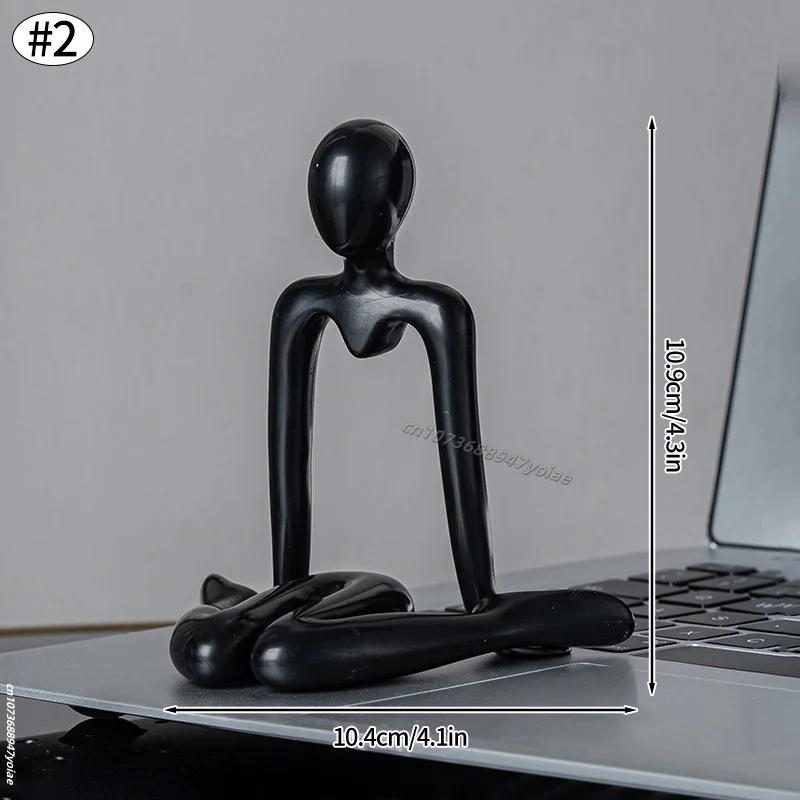 Nordic Light Luxury Style Abstract Figure Home Decoration Ornaments Sitting Posture Statue Crafts Desktop Decor Artworks