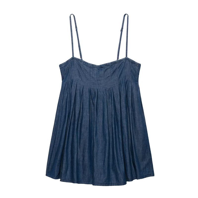 Kaslead New Arrival Women's Clothing Fashion Style Fashion Simple Denim Short Dress 0250080 401