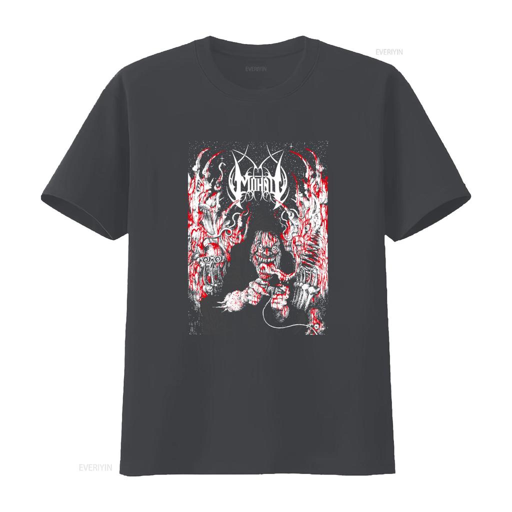 MONAD DRUID T Shirt XXL Navy Blue Breakcore Grindcore Gabber Death Metal IDM Gothic Horror Print Vintage Washed Stylish