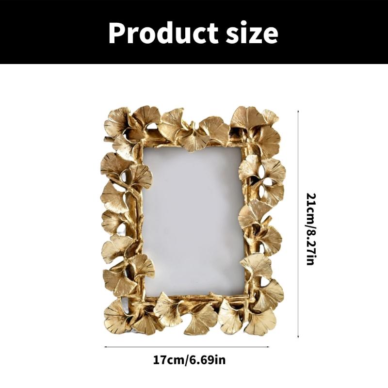 Resin Picture Frame Nostalgic Elegant Type Photo Holder for 6" Photos Bedroom and Living Room Decoration