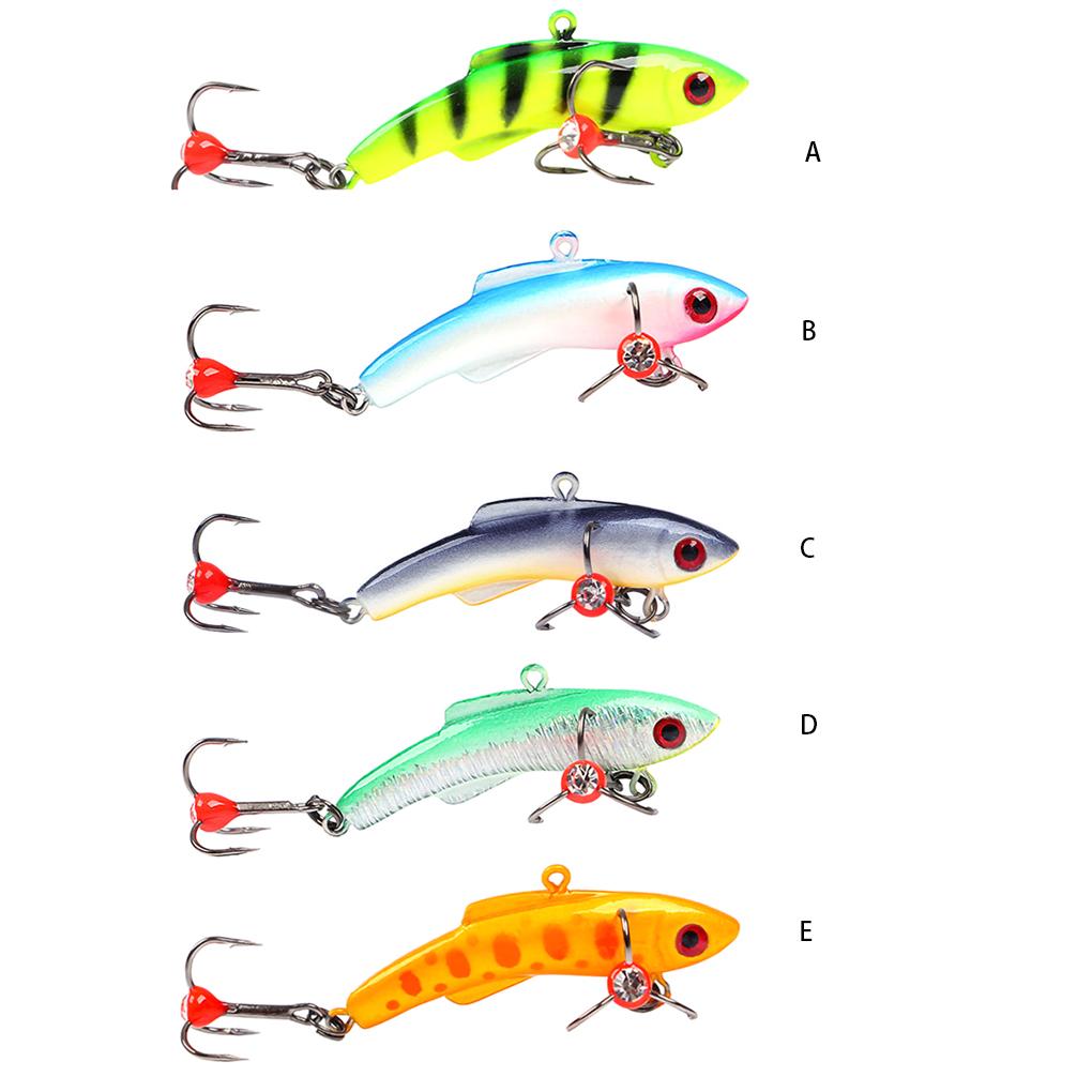 1PCS Lure Bait Outdoor Fishing Artificial Plastic Bait Ice Fishing With 3D Eyes Fishing Supplies Fishing Tackle 4\.3CM/5CM/5\.5CM