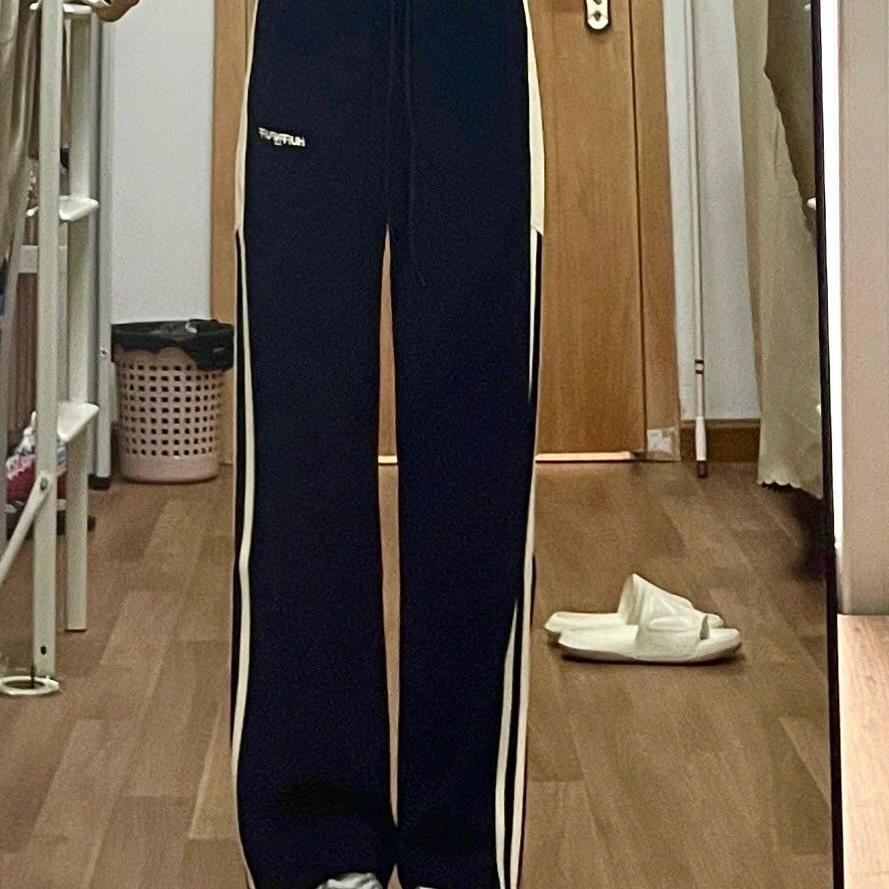 Vintage Pruhované Kalhoty Dámské Harajuku Streetwear Tepláky Parachute Široké Nohavice Hip Hop Teplákové Kalhoty Ležérní