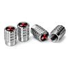 cxzbfh1 4PCS Car Tire Valve Caps Auto Accessories For Mitsubishi Pajero ASX I200 Outlander Phev Lancer Space Star Colt CZ3 Montero Evo