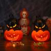 Jacks O Lanterns Light up Halloween Pumpkin Decors Halloween Party Decorations with LED Light for Desk Table Decors