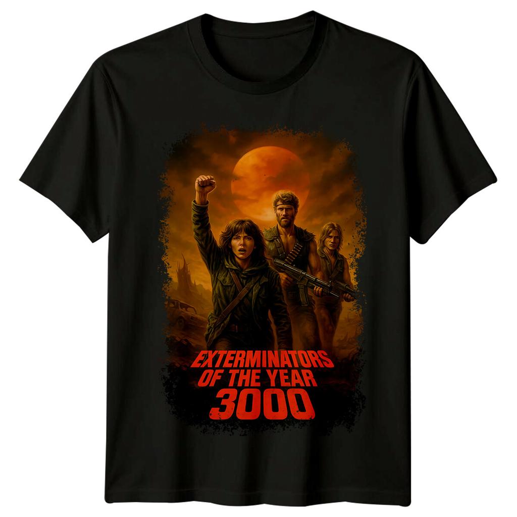 Exterminators of the Year 3000 (1983) Movie Poster Inspired 100% Cotton T-shirt Mens Tees Top Retro 80s