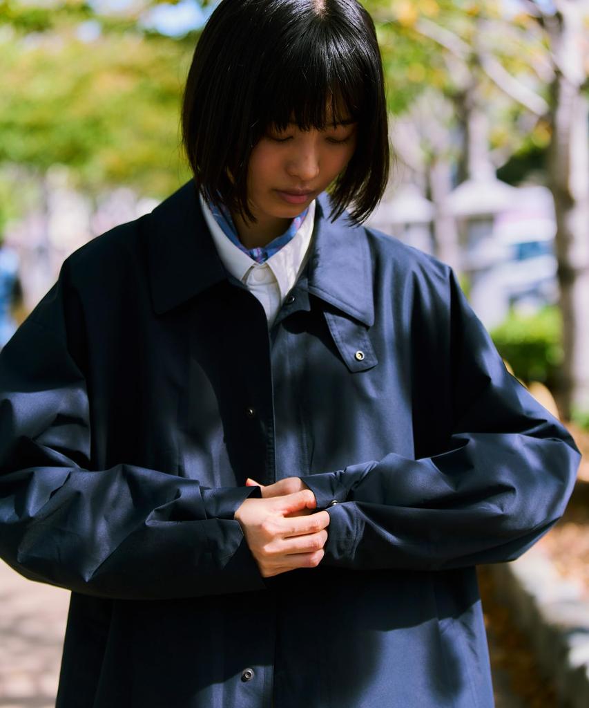 Snow Peak WINDSTOPPER Bal Collar Coat Outerwear Jacket Coat Overcoat Down Padded DARK NAVY L CT-26SU001 Men's Women's