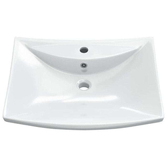 VidaXL Luxurious Rectangular Ceramic Washbasin with Overflow Hand Basin 140688