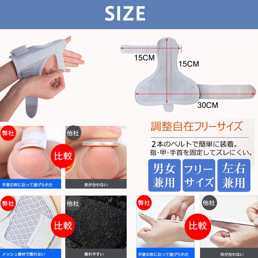 KATYOU Thumb Base Support Wrist Thumb Support Fixed Metal Plate Breathable Mesh Material Tendon Sheath Joint Thumb Base Wrist Fixed and Unisex Free
