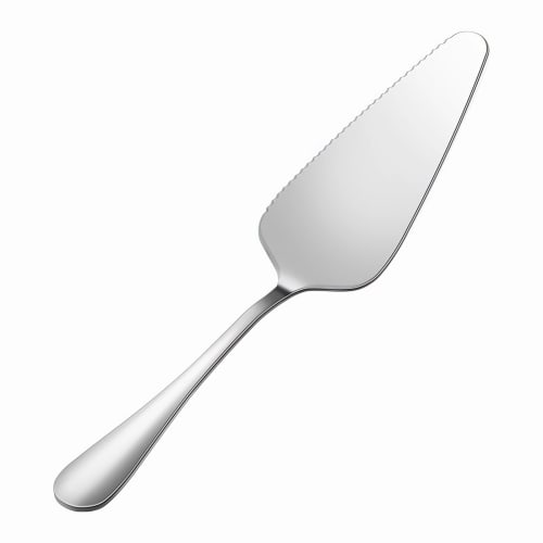LLiKZio Cake Server, Pie Server, Stylish Stainless Steel Triangular Server with Single-Sided Gear for Easy Slicing, Premium Cheese Spatula, Polished S