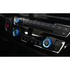 Car Volume Switch Button Ring 3PCS Blue Aluminum For BMW 3 4 Series GT 2013-