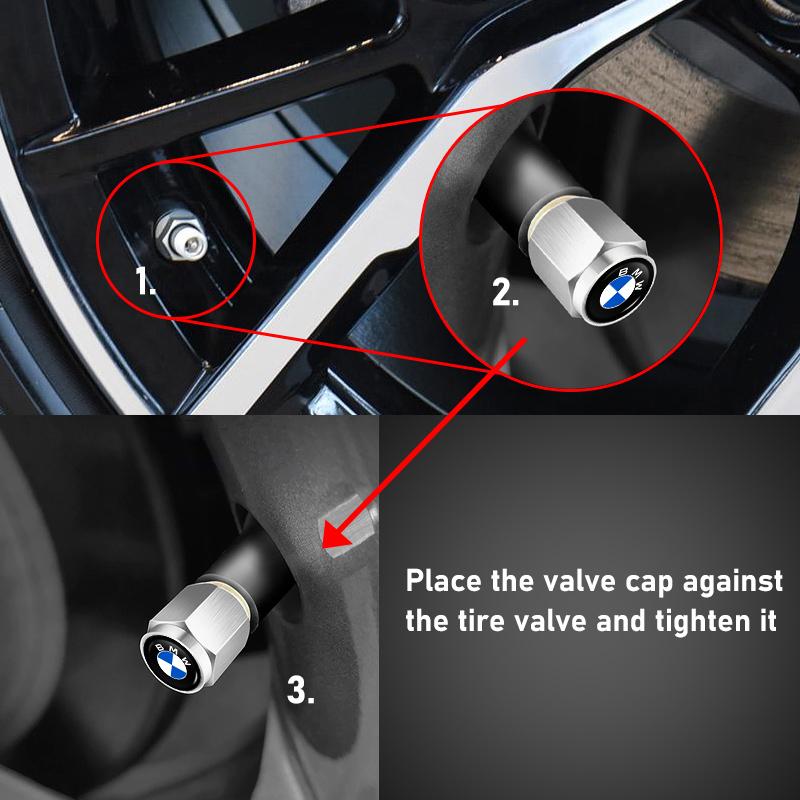 Car Wheel Air Stem Cover Tire Valve Leak Proof Cap Auto Accessories For BMW E91 E92 E93 E60 F10 F30 E39 E36 E87 X3 X5 X7 E46 E90
