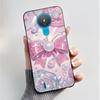 For Nokia 1.4 TA-1322 Nokia 3.4 TA-1288 TA-1285 TA-1283 Case Fashion Flower Painted Phone Casing Black Soft Silicone Back Cover