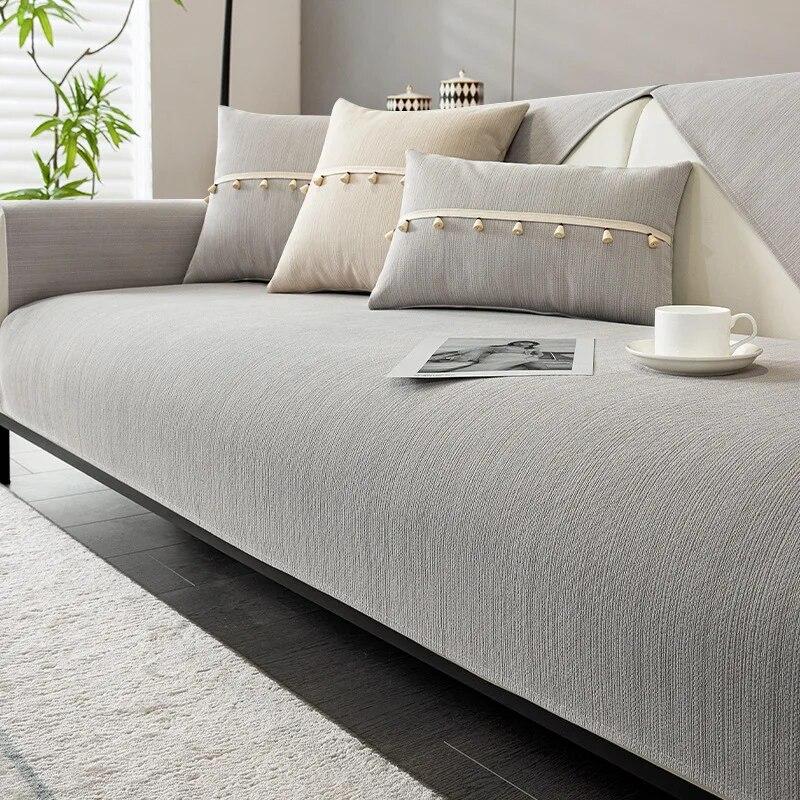 Chenille High Precision Sofa Cover Universal Non-Slip Couch Cover Sofa Protective Mats for Living Room Decoration Sofa Cushion