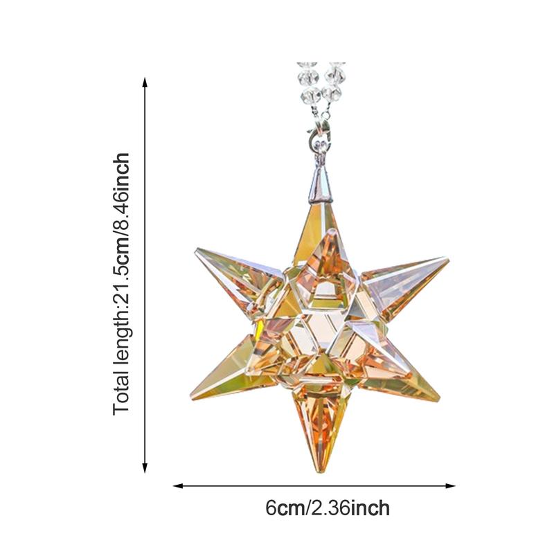 Exquisite Kristall Schneeflocken Autoanhänger Dekoration Ornamente Sonnenfänger Schneeflocke Hängende Zierleisten Accessoires Geschenke