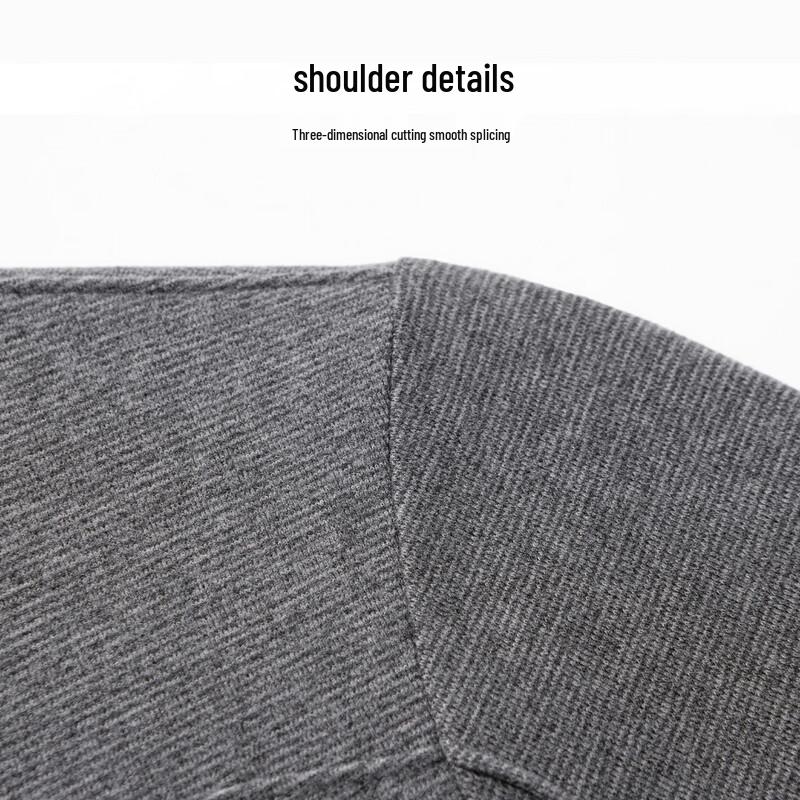 Hodo Men's Silk-Wool Blend Stand-Collar Sweatshirt