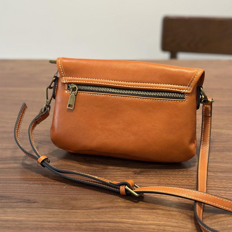 Johnature Summer Mobile Phone Bag Genuine Leather Retro Small Bag Versatile Women's Shoulder Crossbody Bags