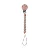 Beech Wood Chew Silicone Bead Pacifier Clips Dummy Chain Holder Newborn Soother Chains Nipple Holder Baby Teething Toys Gifts