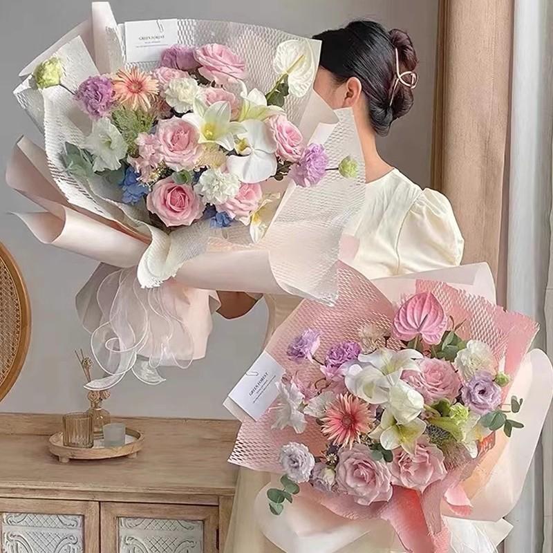 Paper Korean For Flowers Honeycomb Bouquet Wrapping Paper Flower Packaging Papers Parents Day Gift Diy Materials