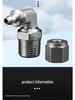 304 Stainless Steel 90-Degree Quick-Connect Swivel Elbow Tube Fitting for PU Soft Air Tubes