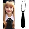 Kids Boys Neckties for Boys Girls School Uniform Necktie for Party Wedding Formal Ties Red Blue Black