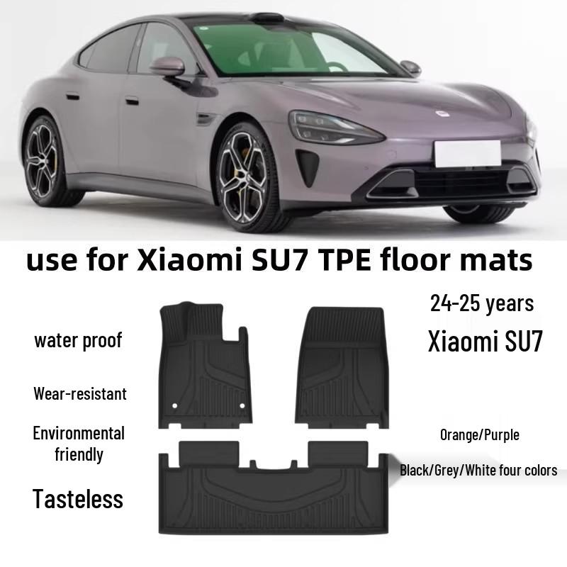 Eco-Friendly, Odorless, Waterproof TPE Floor Mats for 24-25 Xiaomi SU7