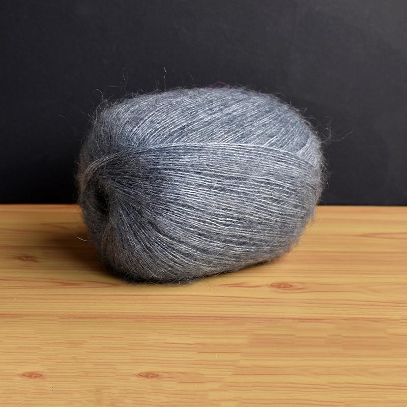 Mohair Fine Wool Yarn Knitting Sewing Thread Soft Skin-friendly Crochet for Sweater Scarf Shawl