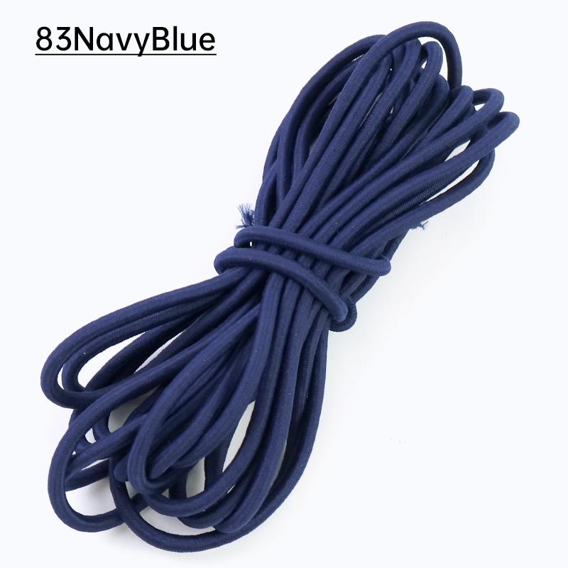 2/5/10Meters Meetee 5mm Elastic Ropes for Waistband Colored Rubber Band Clothes Bags Stretchable Cord Garment Sewing Accessories