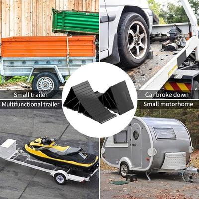 Wheel Stopper Control Truck Trailer Wheel Tire Chock Stop Block Wheel Chock Car Skid Resist Base Tire Support Pad Black