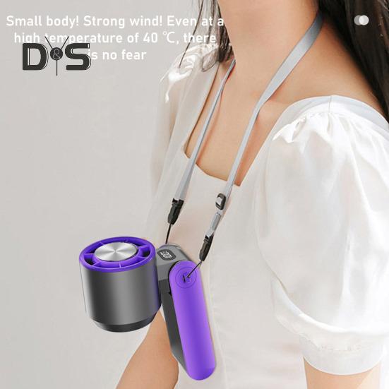 Handlicher Klappventilator, 100-stufige einstellbare LED-Anzeige, wiederaufladbarer USB-Kühlventilator, tragbarer Mini-Persönlicher Ventilator für den Sommer, Reisen und den Außenbereich