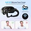 Six-piece set Black For Quest3S Silicone VR accessories Anti-drop protective cover Handle cover