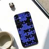 Puzzle Piece Phone Case For Samsung Galaxy A73,A72,A71,A70,A53,A52,A51,Others Soft Black Cover