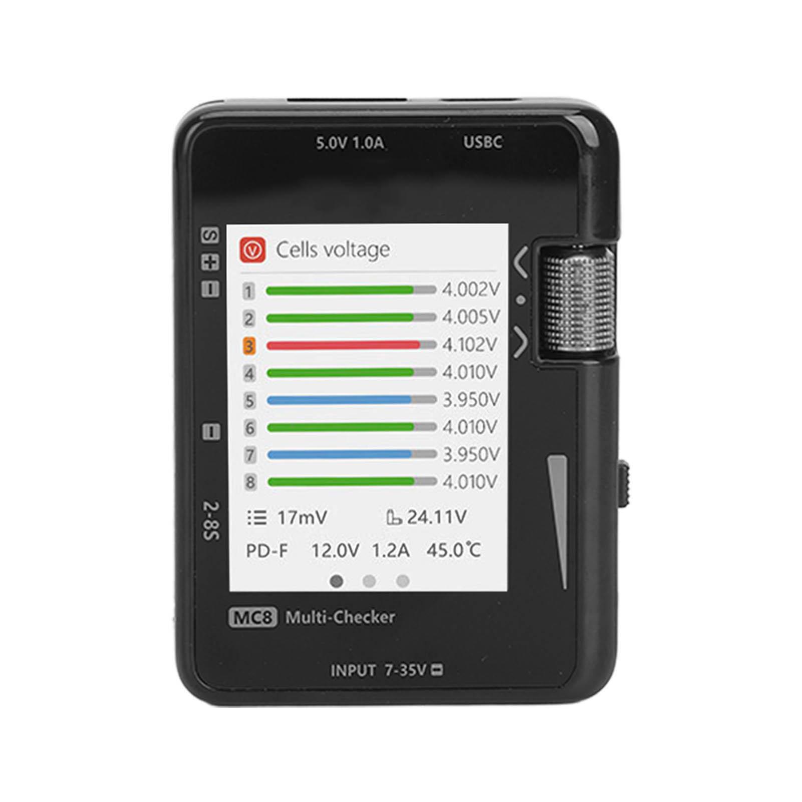 

Cell Checker Многофункциональный цифровой измеритель емкости аккумулятора Балансировщик PPM PWM SBUS Signal Checker