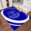 Tappeto Blu Logo Everton 1878 adatto come tappetino antiscivolo per il soggiorno o il divano della camera da letto