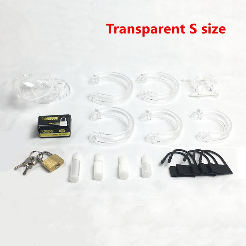 Plastic Chastity Cage for Male Bondage Ball Stretcher Cock Cage Penis Lock Penis Ring  Chastity Belt Sex Toy for Man Sex Toy