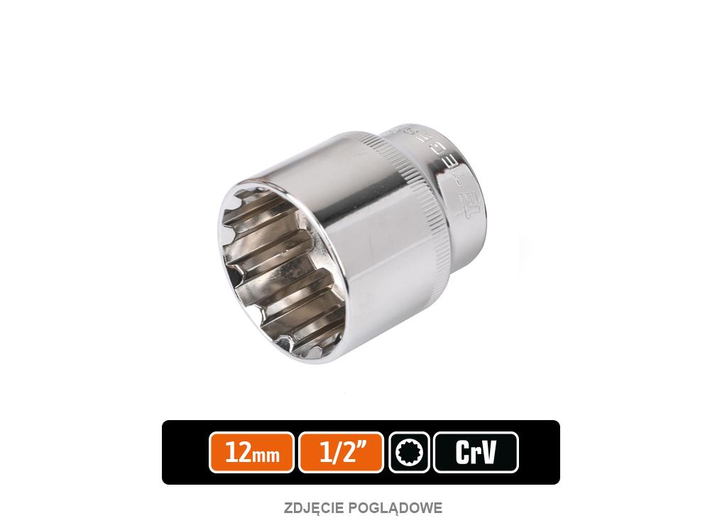 1/2" Socket Wrench Spline 12 Mm / Teger