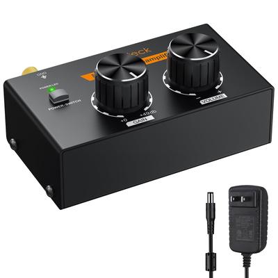 Neoteck Phono Independent Gain and Volume 12V Preamplifier, Controls, 0-49dB, DC.