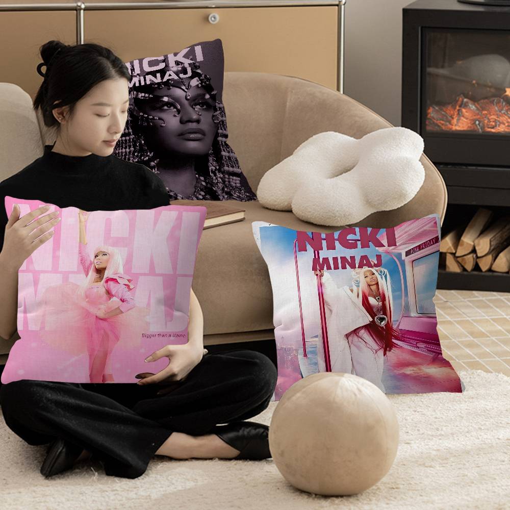 Singer Nicki Minaj Cushion Cover Pillowcase Upholstery Sofa Throw Pillow Home Decor Pillowcas