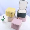 Leather Jewelry Box Mini Pouch Aesthetic Earring Organizer Small Bag Creative Portable Travel Storage Box Bracelet Necklace Ornament Display Container