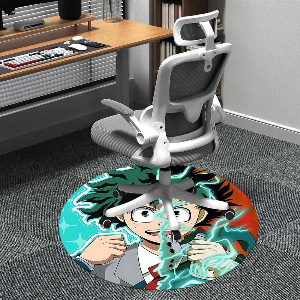 

1pc My Hero Academia Chair Carpet for Office Non-Slip, Soft & Comfortable, Carpet for Office, Gaming, Lightweight Round Floor Mat yy251021013 80cm by 80cm
