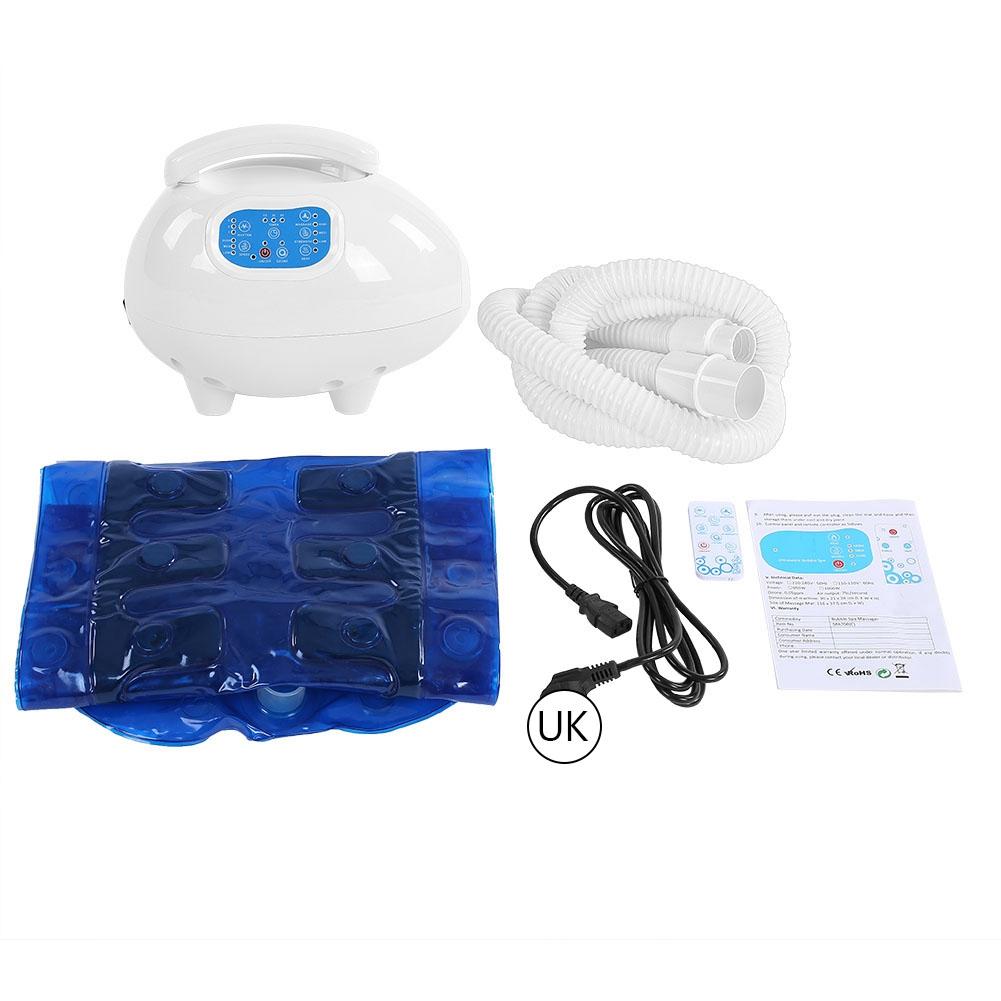 Air Bubble Bath Tub Ozone Sterilization Body Spa Massage Mat with Air Hose UK Plug 220V