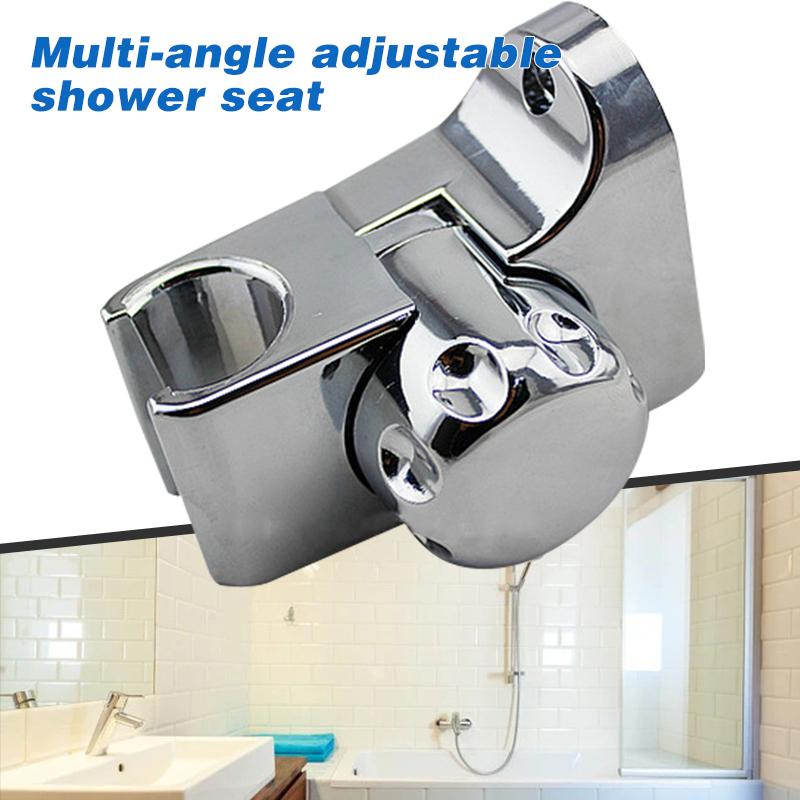 Universal Shower Head Holder Chrome Bathroom Bracket Home Wall Mount