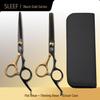 Black Gold Hairdressing Scissors & Thinning Shears for Women's At-Home Haircuts