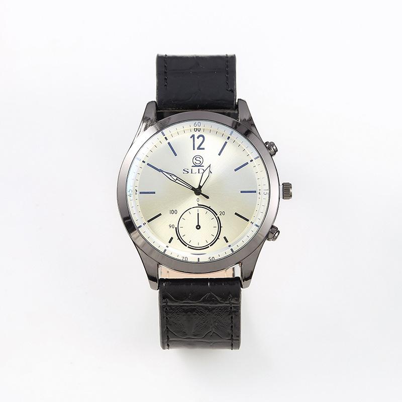 Casual Business Men S Watch Fashion Atmosphere Belt Quartz Watch Men S Large Dial Student Watch Watch