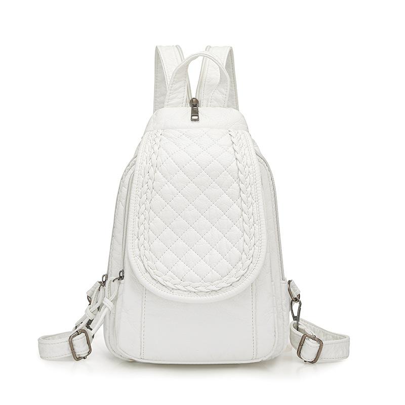 Zaino piccolo Borsa a tracolla multifunzionale Borsa a tracolla Zaino morbido in PU Zaino da donna alla moda