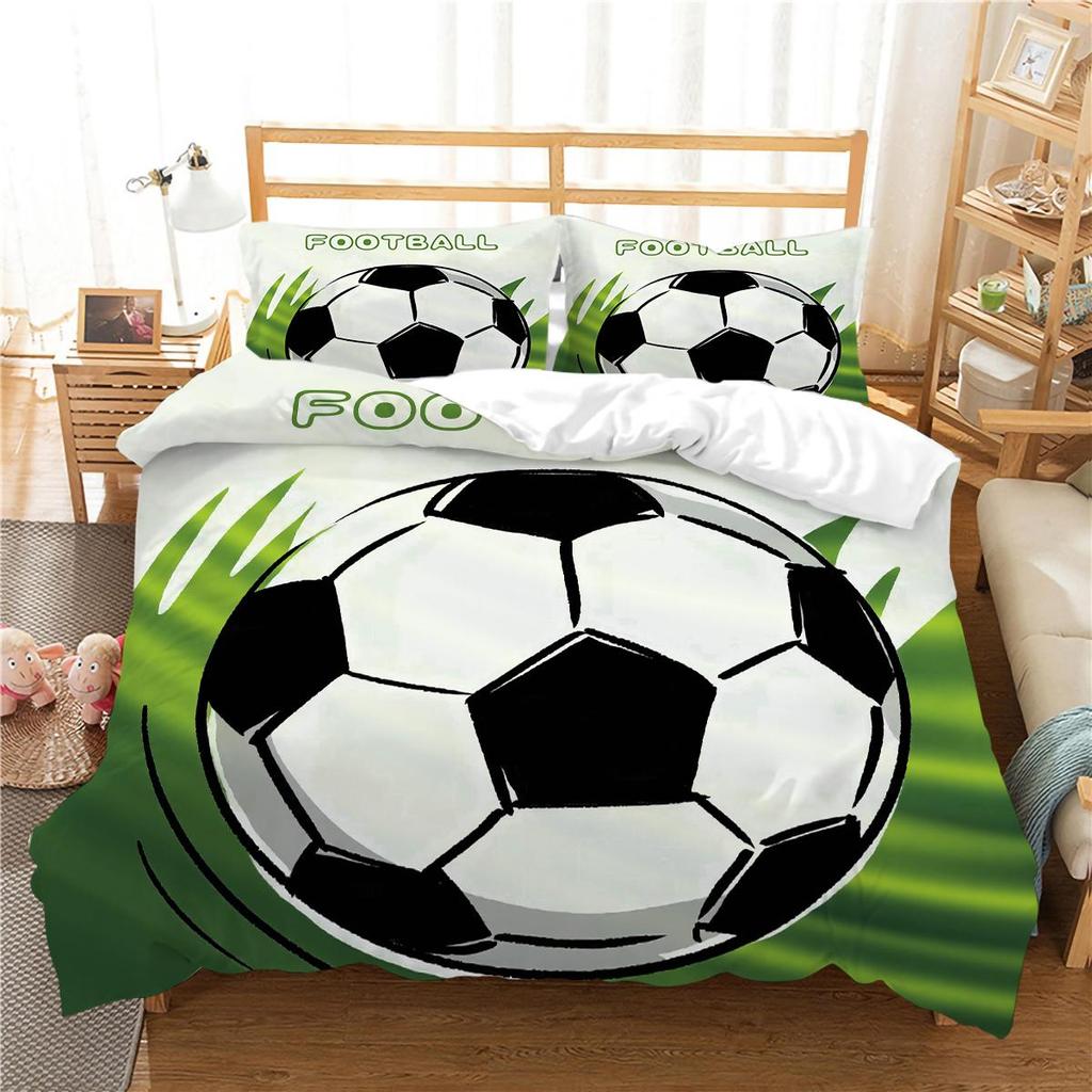 Football Duvet Cover Set Sport Home Bedclothes Queen King Size Bedding 3D Quilt Cover Boy Girl Highly Bedding Sets