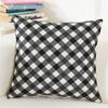 45x45cm Classic Plaid Geometric Cushion Cover Cotton Linen Home Living Room Bedroom Throw Pillow Case