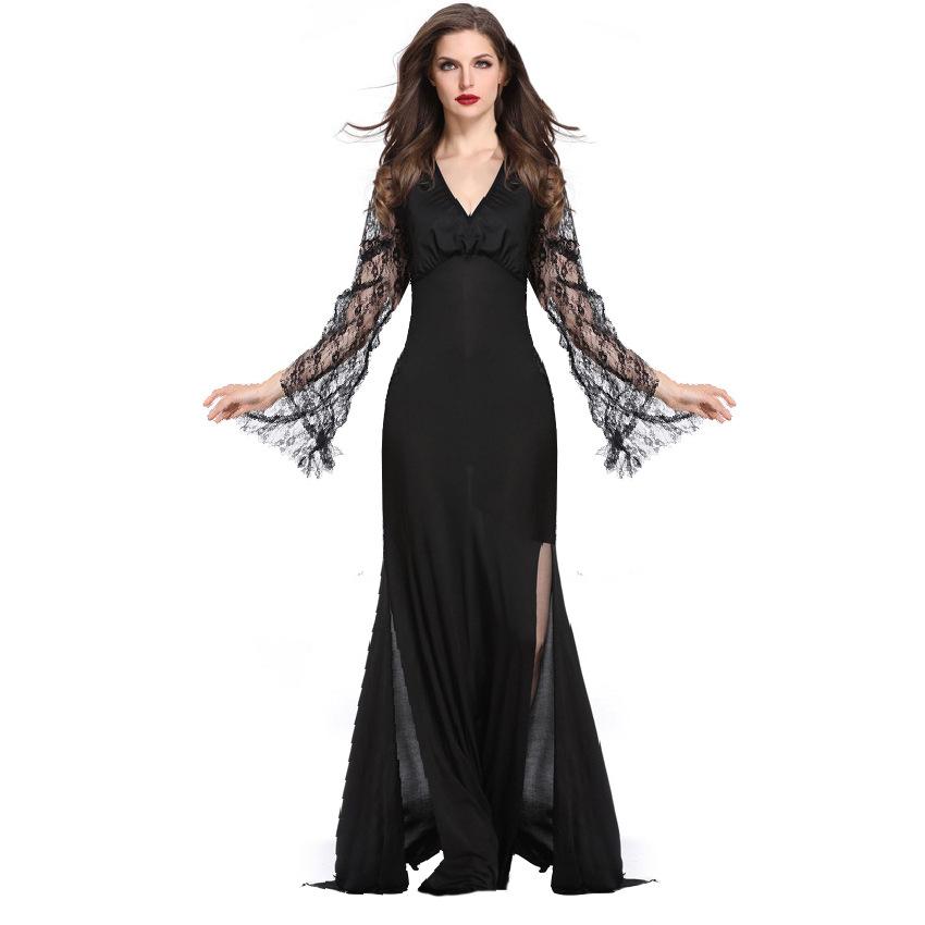 European and American Ladies Halloween Cosplay Vampire Bride Witch Costume, Game Uniform, Demon Witch Costume