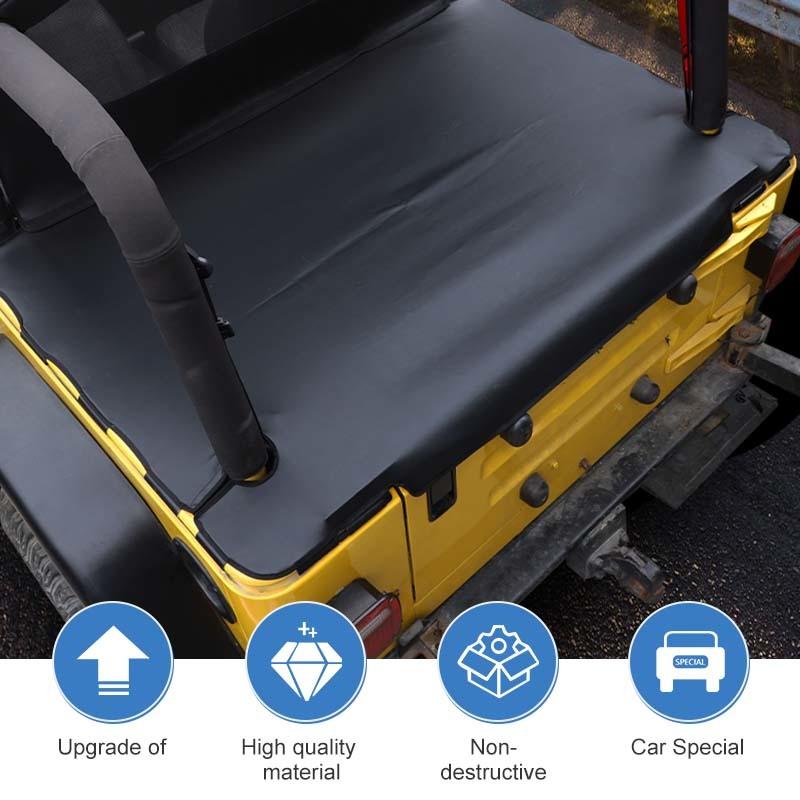 Car Trunk Leather Isolation Anti-sunburn Cover For Jeep Wrangler TJ 1997-2006 Exterior Accessories, UV Protection