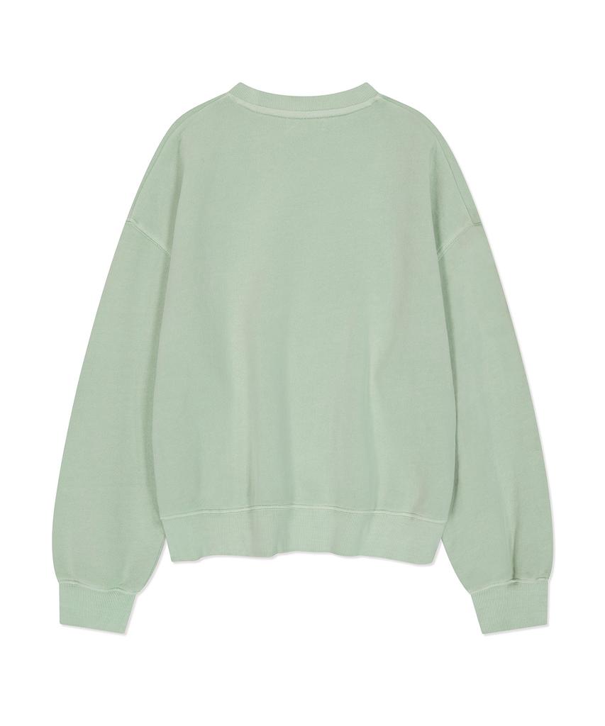 WACKY WILLY Women'S Semi-Overfit Pigment Sweatshirt Mint